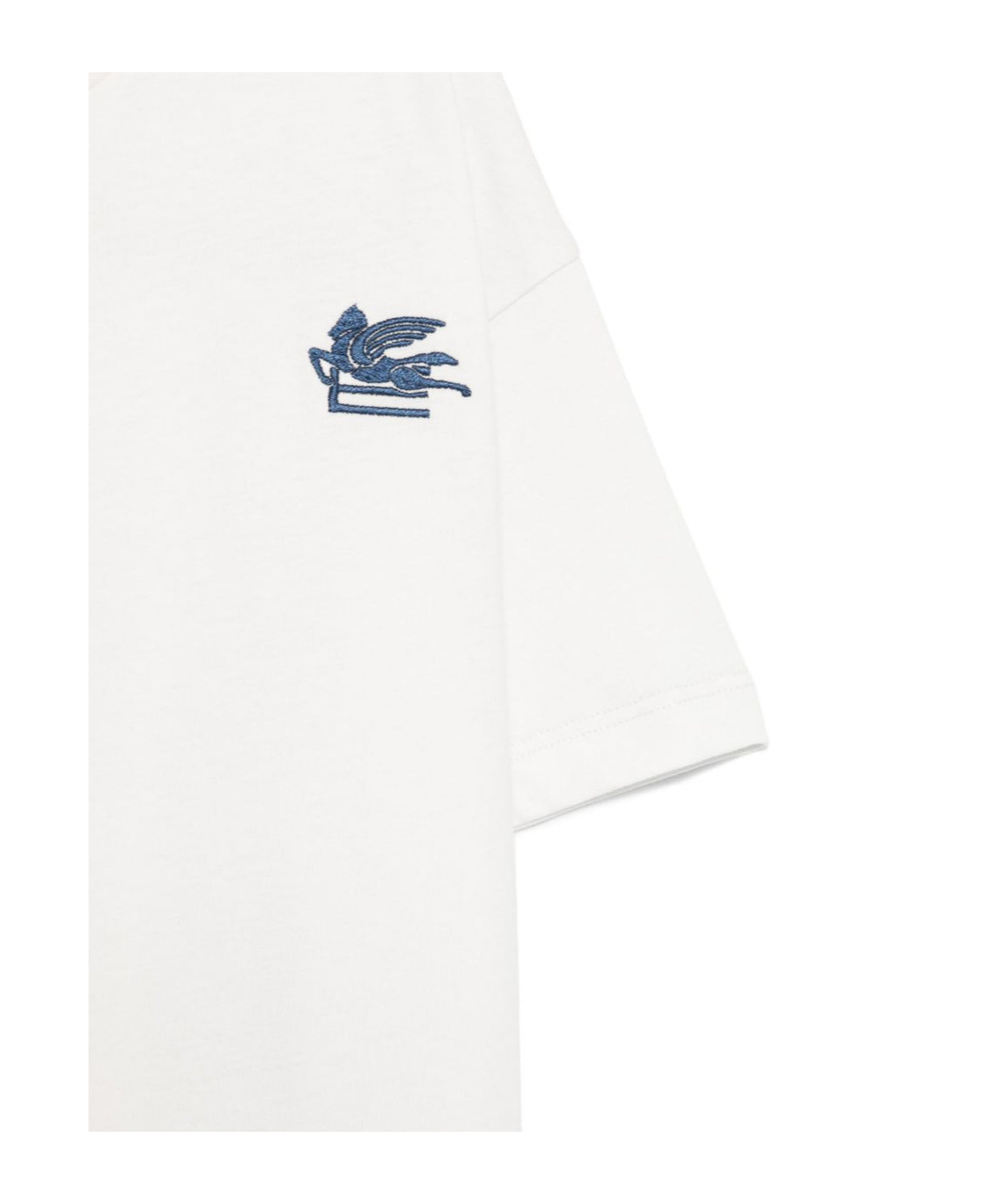 Etro Pegaso-embroidered T-shirt In White