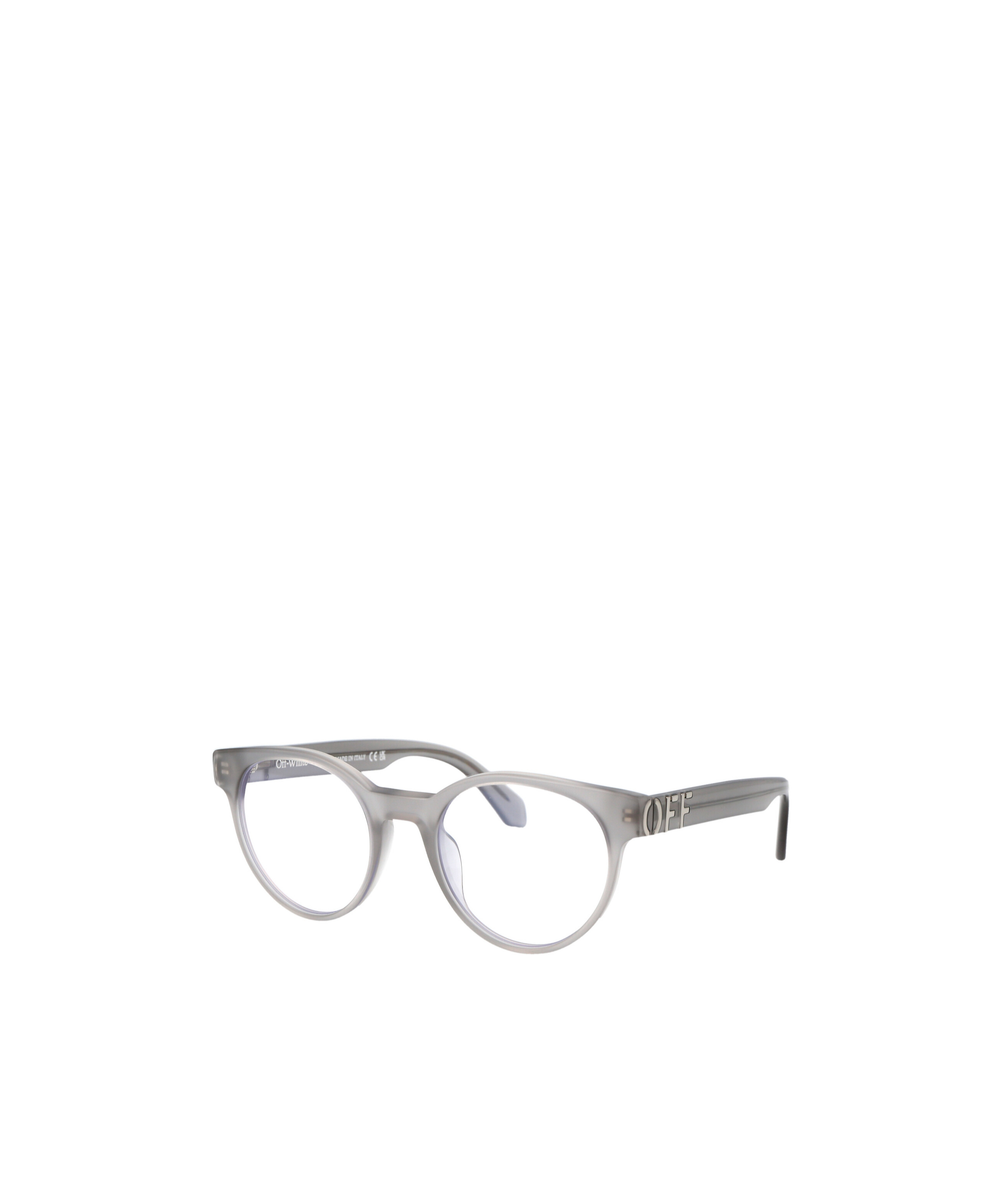 Off-white Round Frame Glasses In Gray