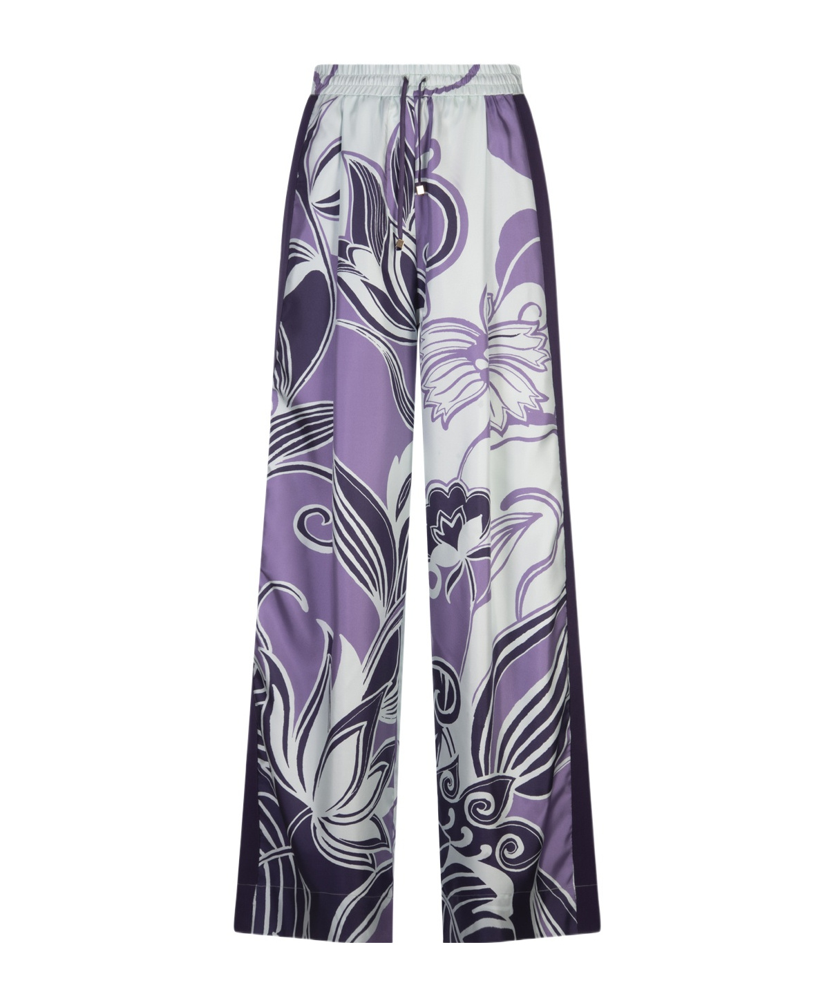 F.r.s For Restless Sleepers Printed Casual Pants In Purple