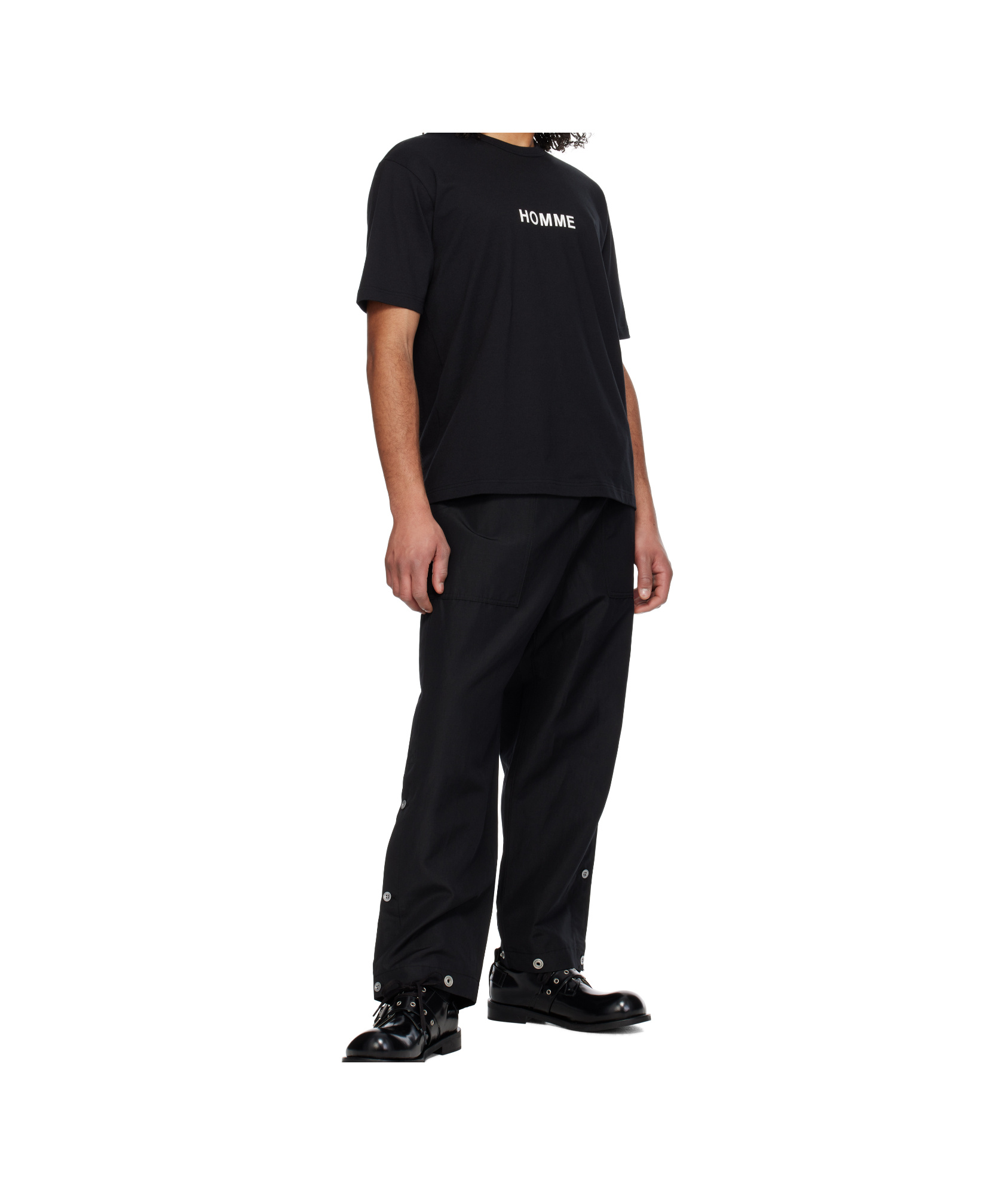 Comme Des Garçons Buttoned Pant With Elasticated Waist