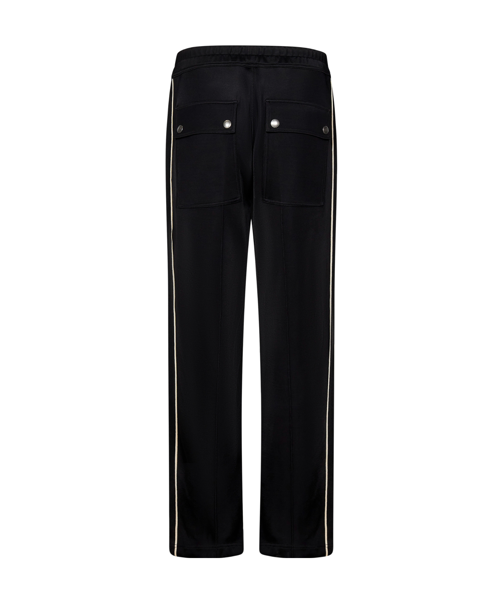 Tom Ford Stripe-detail Cotton Track Pants In Black
