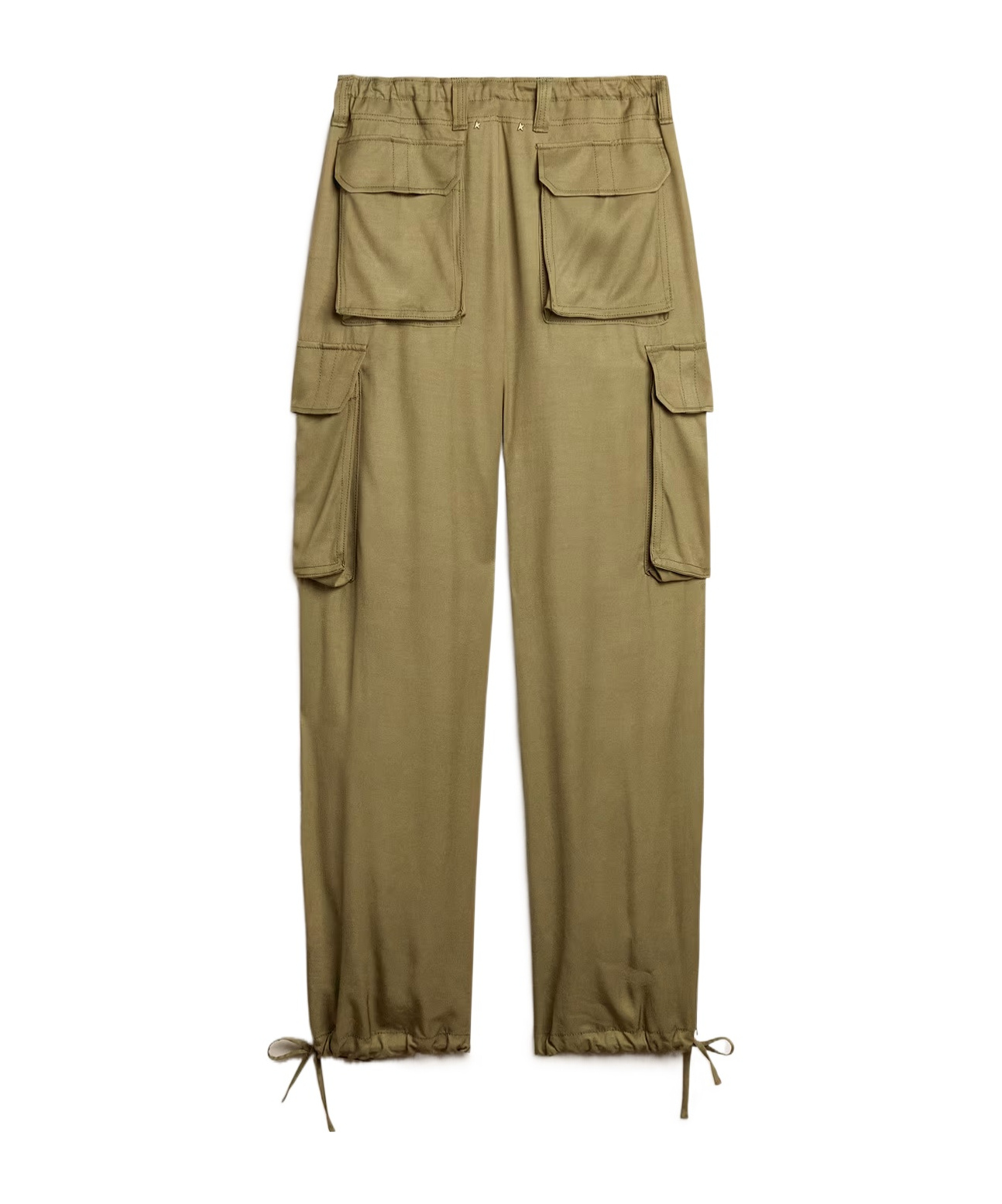 Golden Goose Wide-leg Cargo Pants In Green