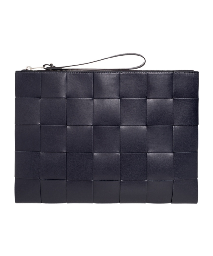 Bottega Veneta Large Cassette Clutch In Black