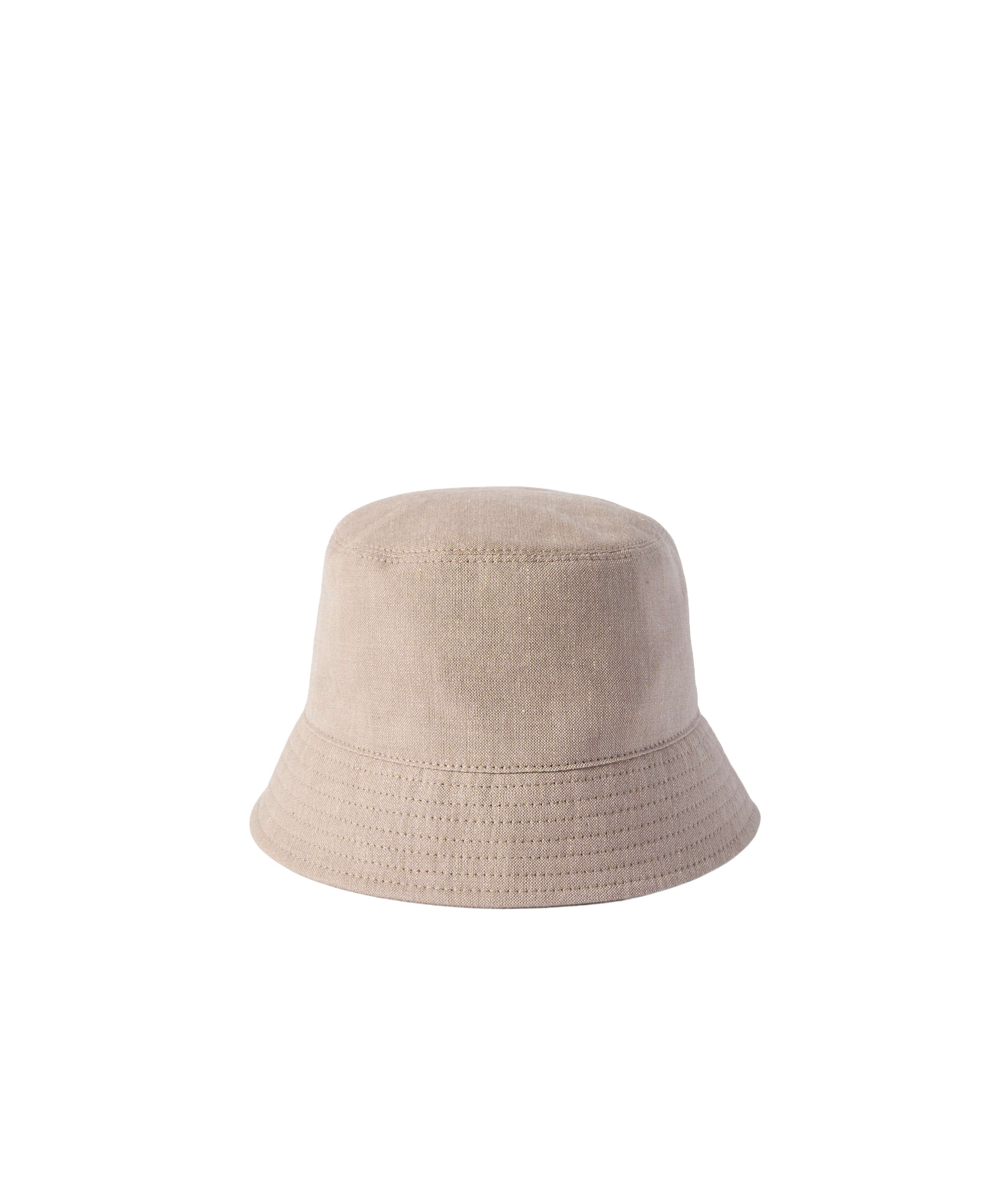 Brunello Cucinelli Embellished Linen And Wool-blend Bucket Hat In Neutrals