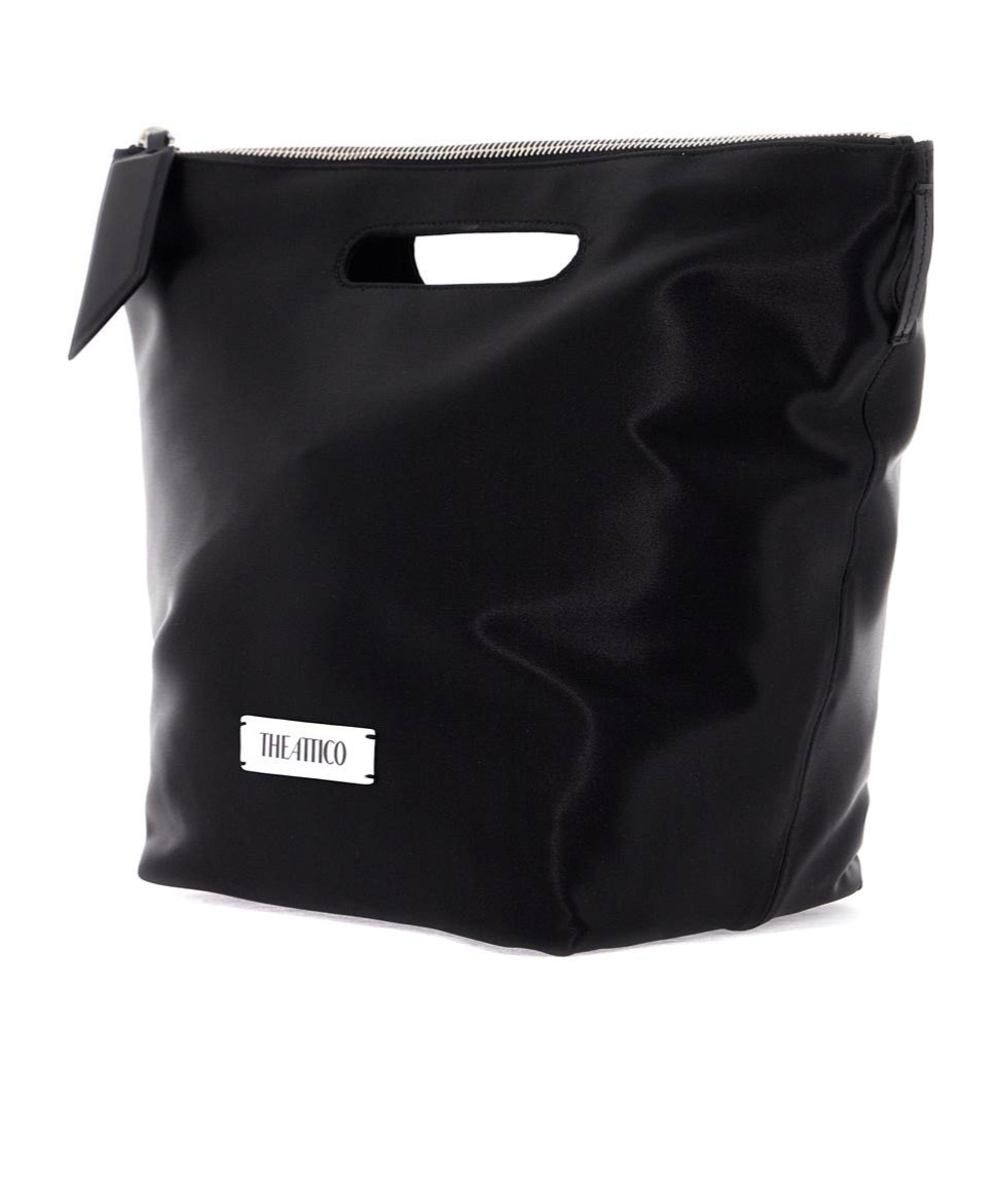 Attico Garden Path Shoulder Bag With Detachable Strap In Black