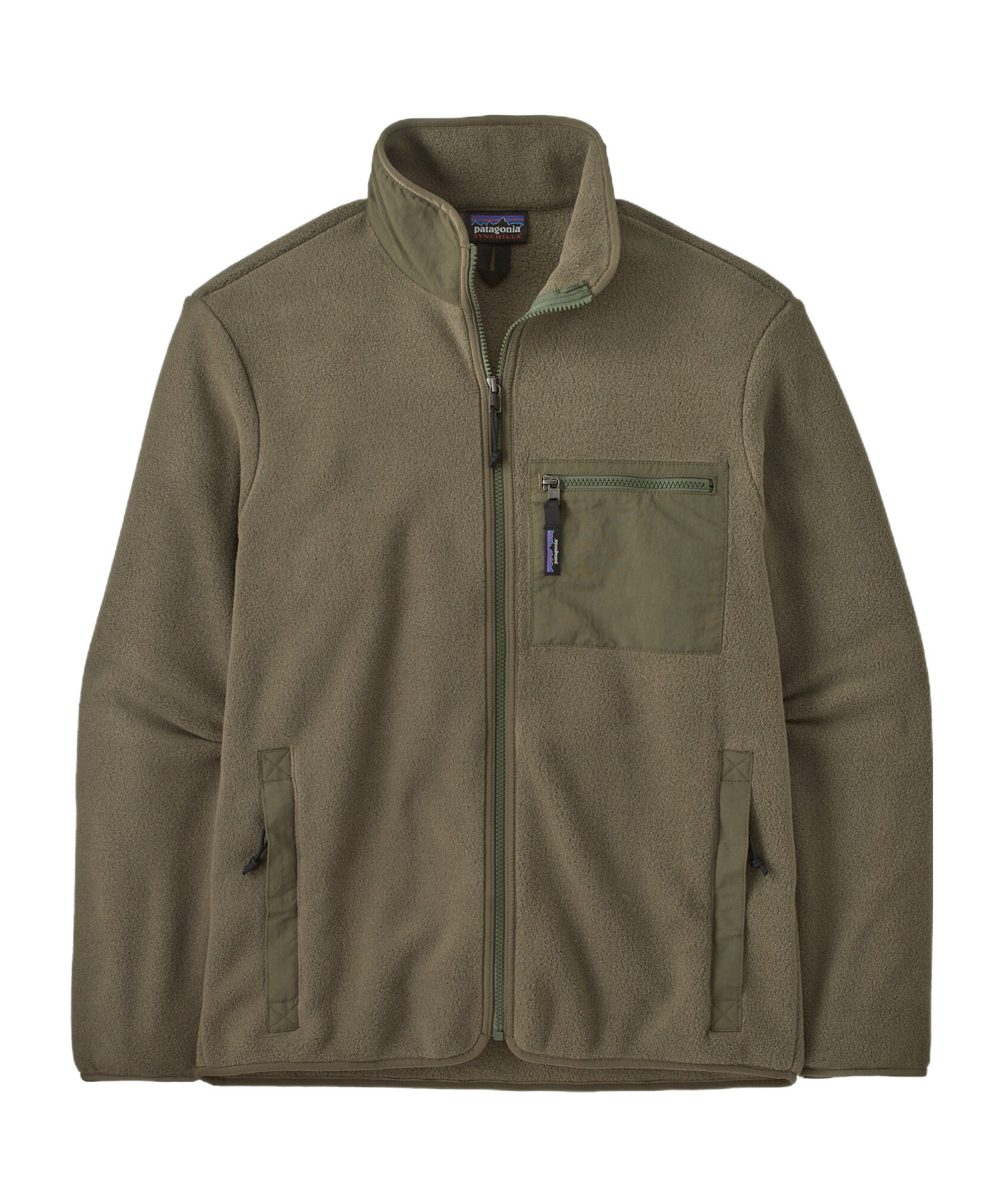 Patagonia Synchilla Fleece Zip-up Jacket In Green
