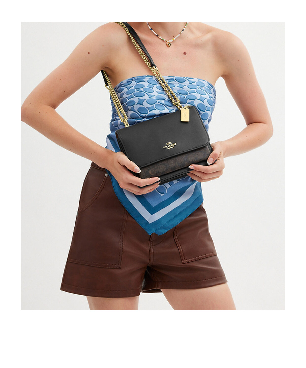Coach Logo Cross-body Bag In Multi
