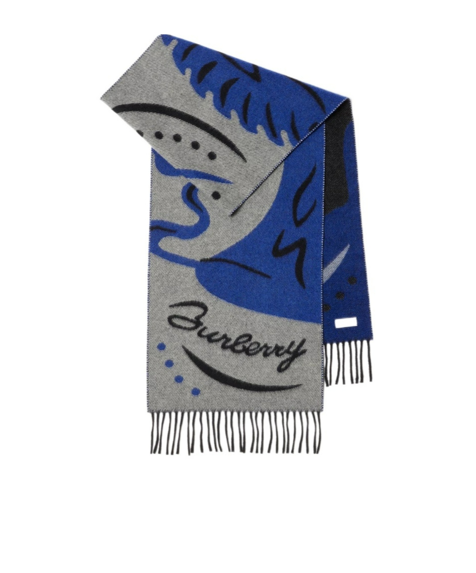 Burberry Mirrored Horse Cashmere Scarf