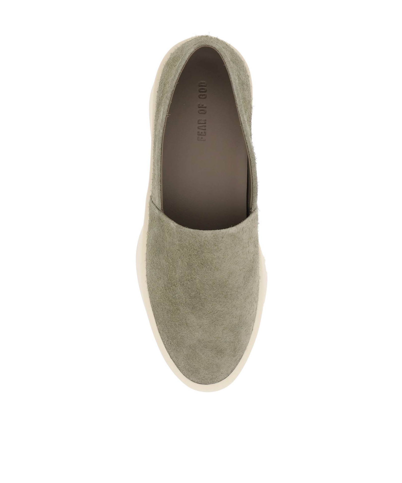 Fear Of God Suede Slip-on Sneakers In Nude