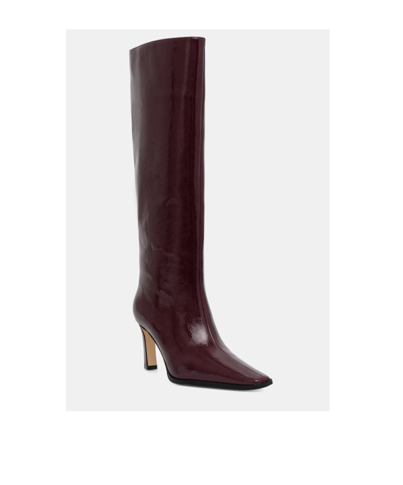 Michael Kors Michael  Darrah Burnished Boots In Burgundy