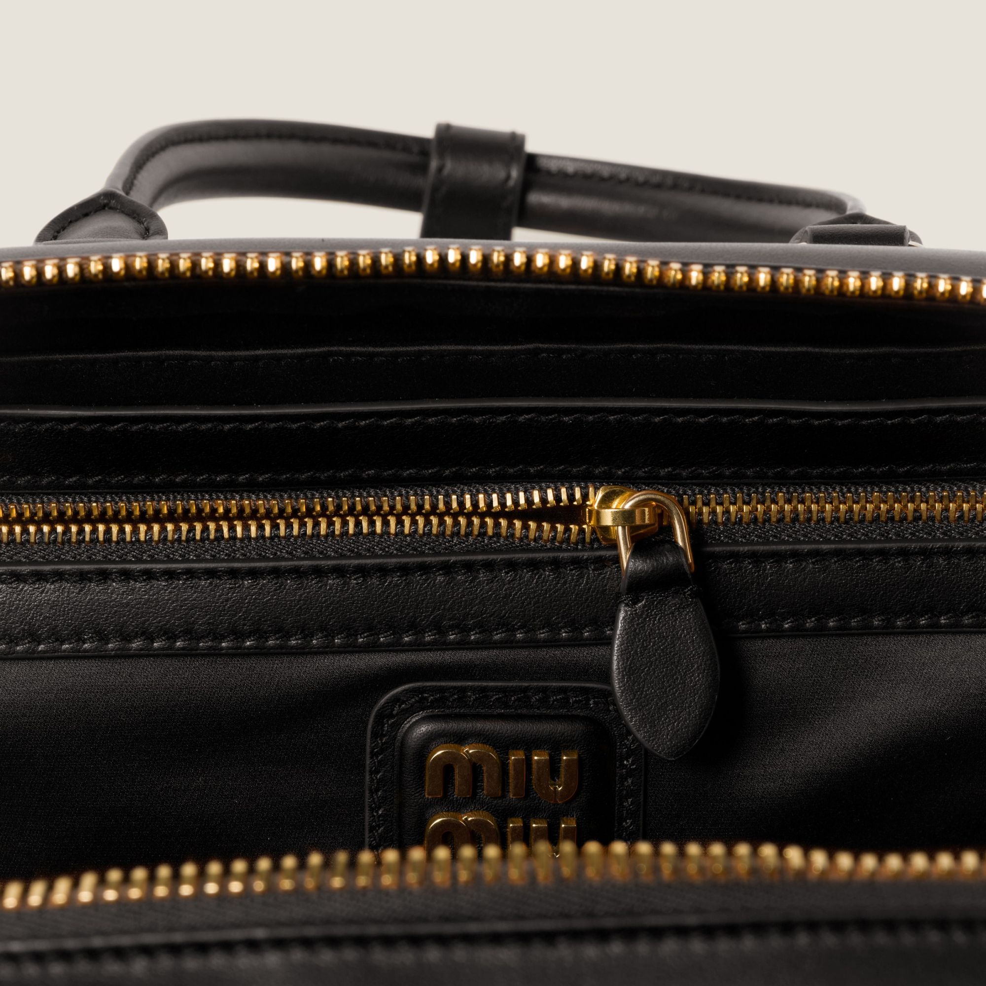 Miu Miu Mini Arcadie Leather Top-handle Bag