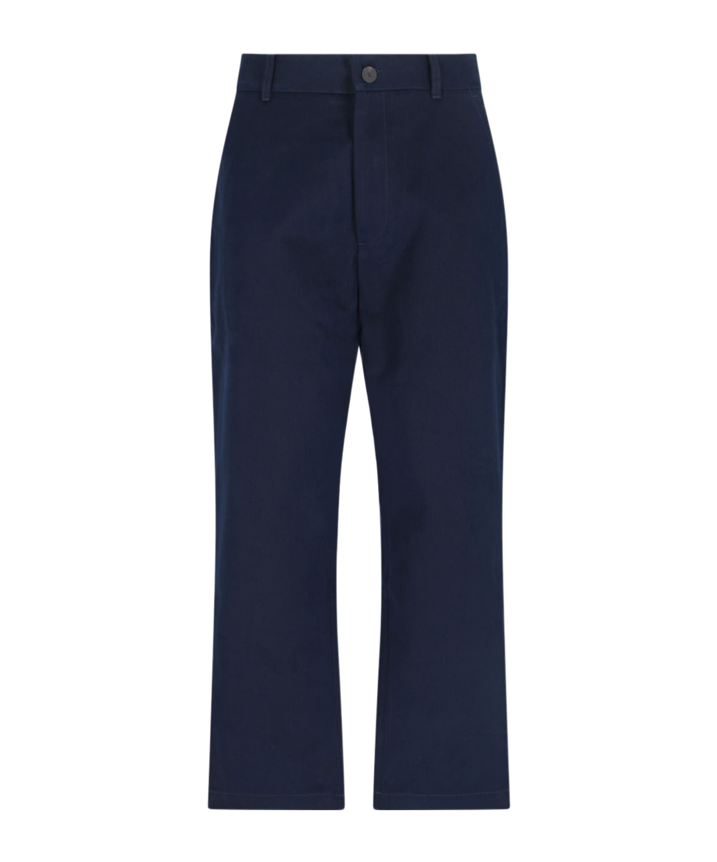 Studio Nicholson Straight Leg Trousers With Pockets And Loops In Black
