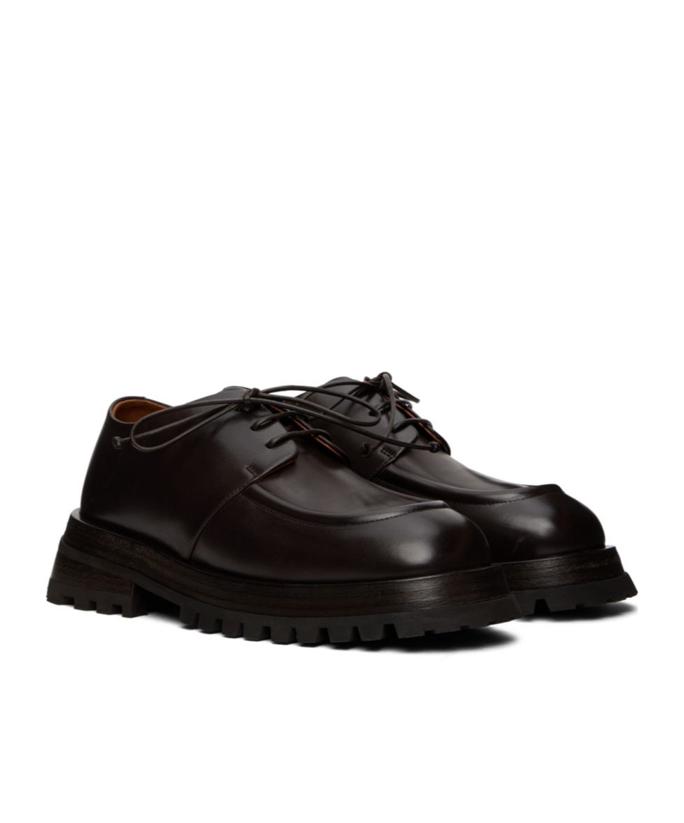 Marsèll Ridged-sole Lace-up Brogues In Black