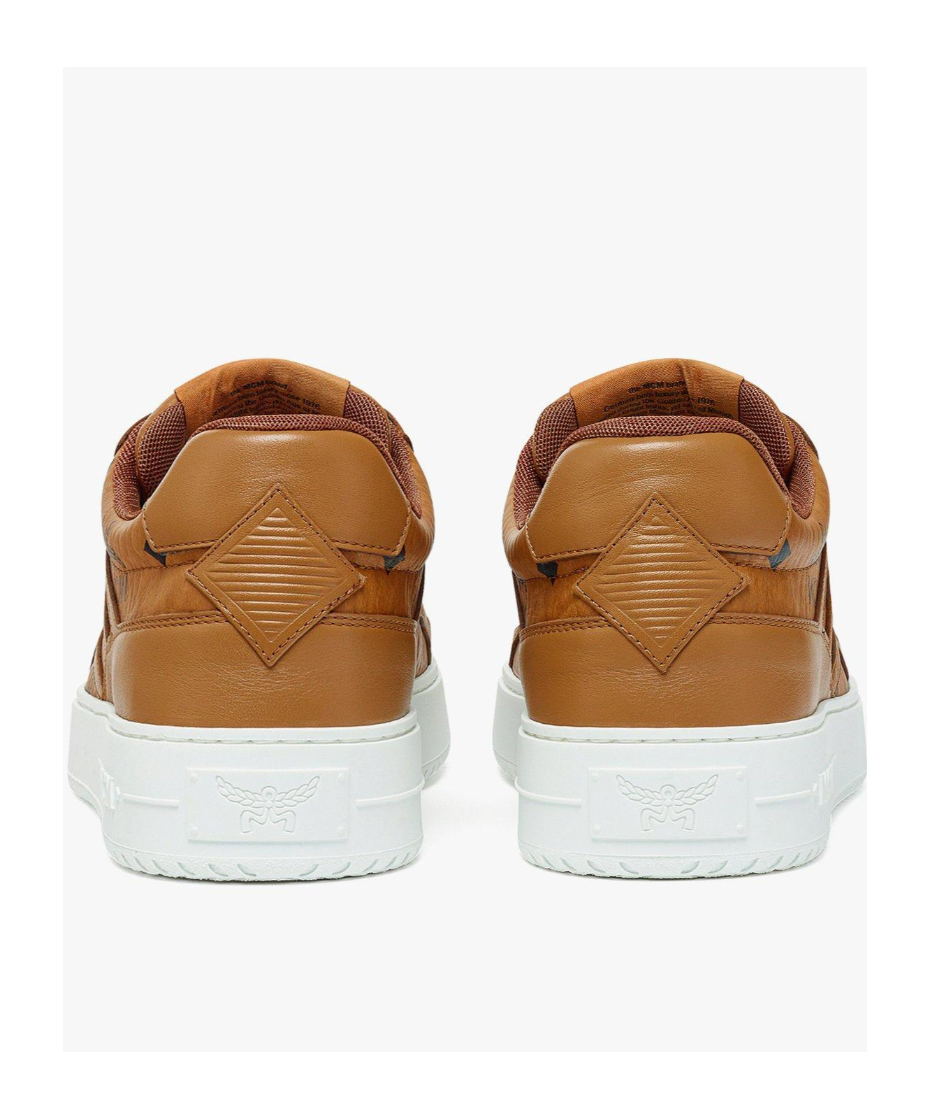 Mcm Neo Terrain Lo Sneakers In Visetos In Brown