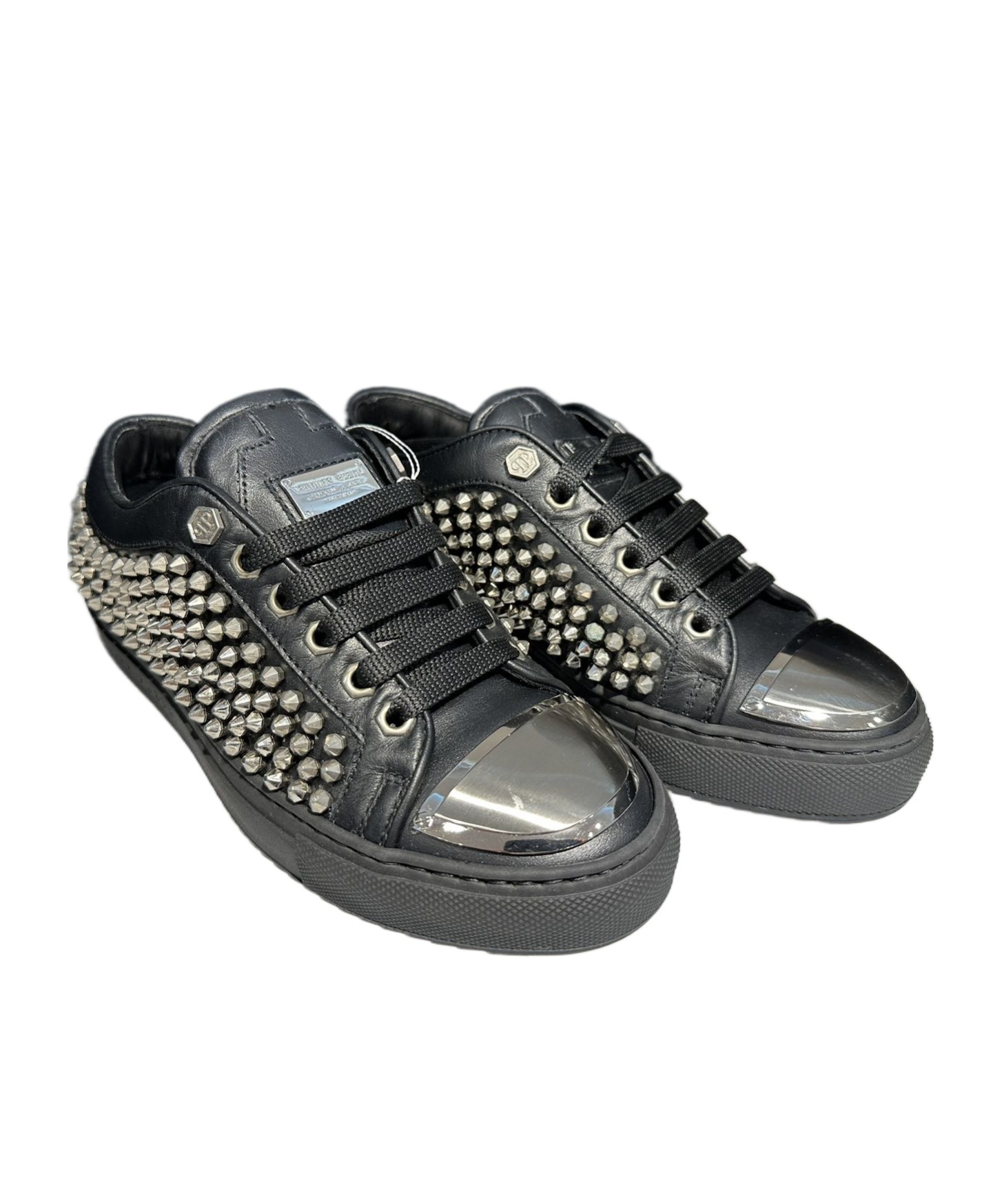 PHILIPP PLEIN LOGO RIVET LOW-CUT CASUAL SHOES 