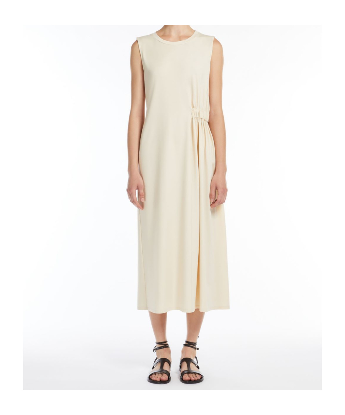 Weekend Max Mara Sleeveless Dress In White