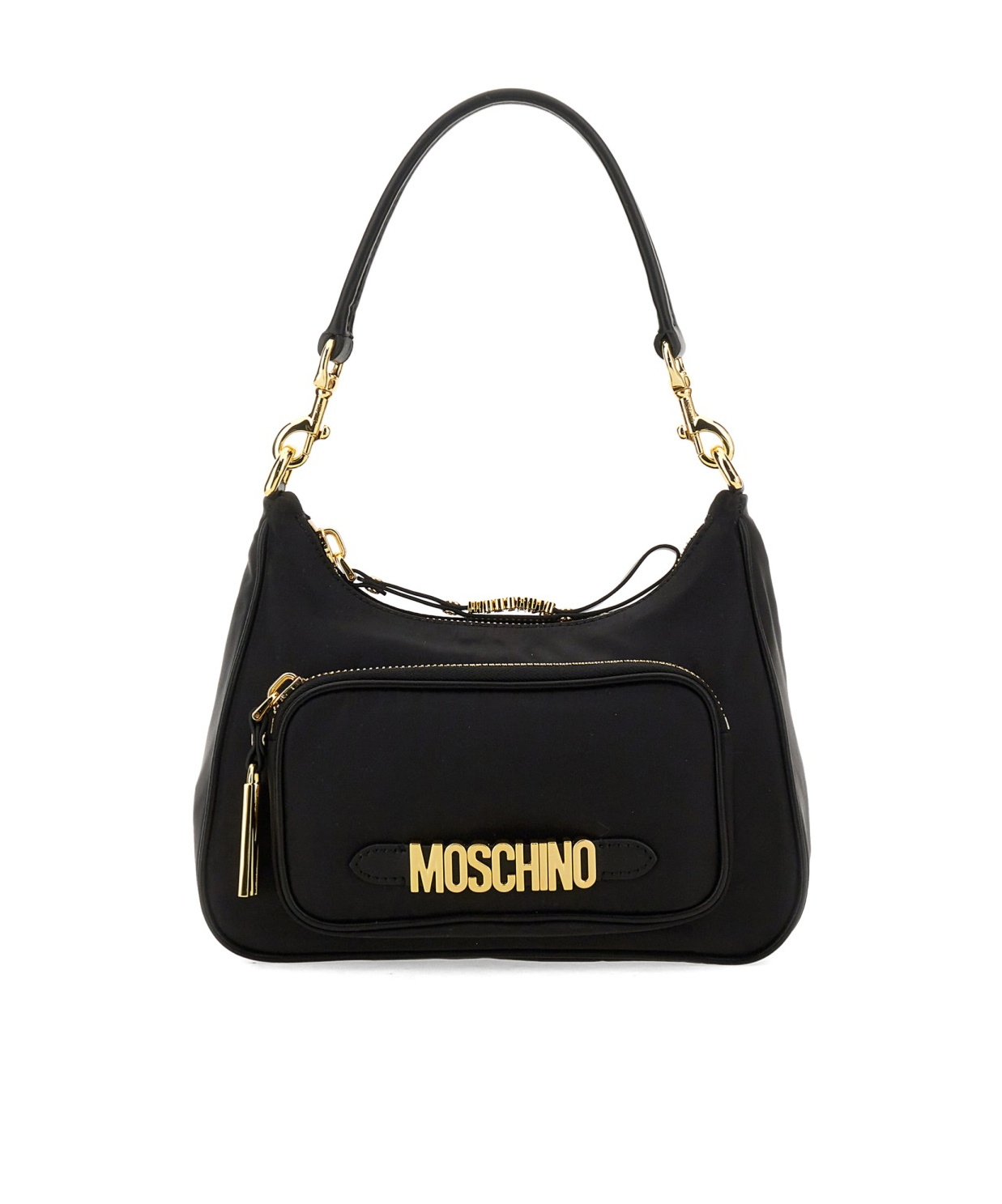 MOSCHINO ZIPPERED SHOULDER BAG 