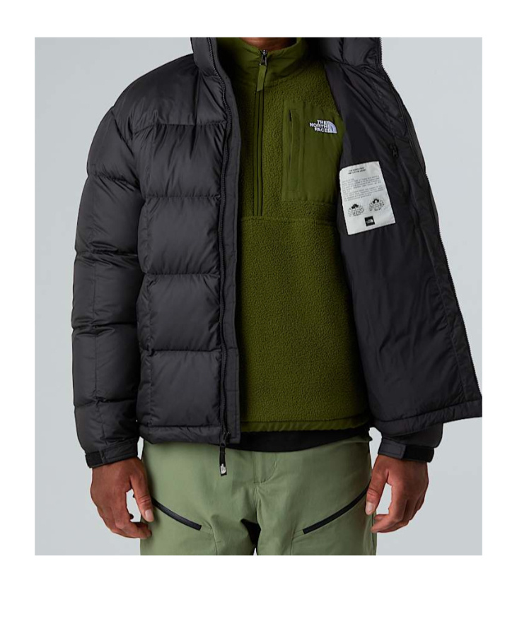 The North Face Mens Lhotse Down Jacket In Black