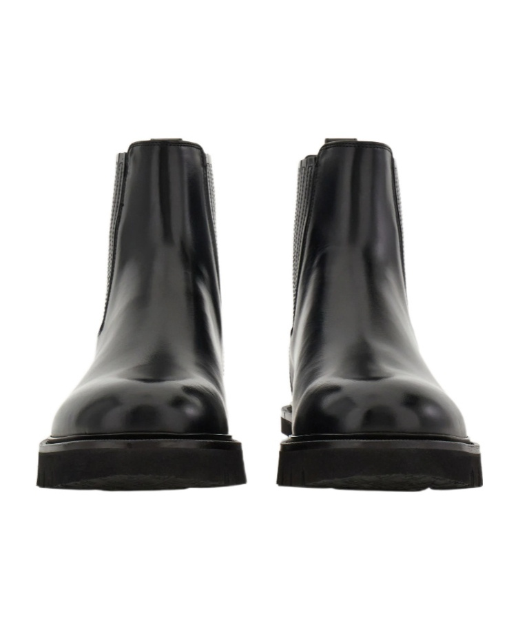Ferragamo Lug Sole Chelsea Boot In Black