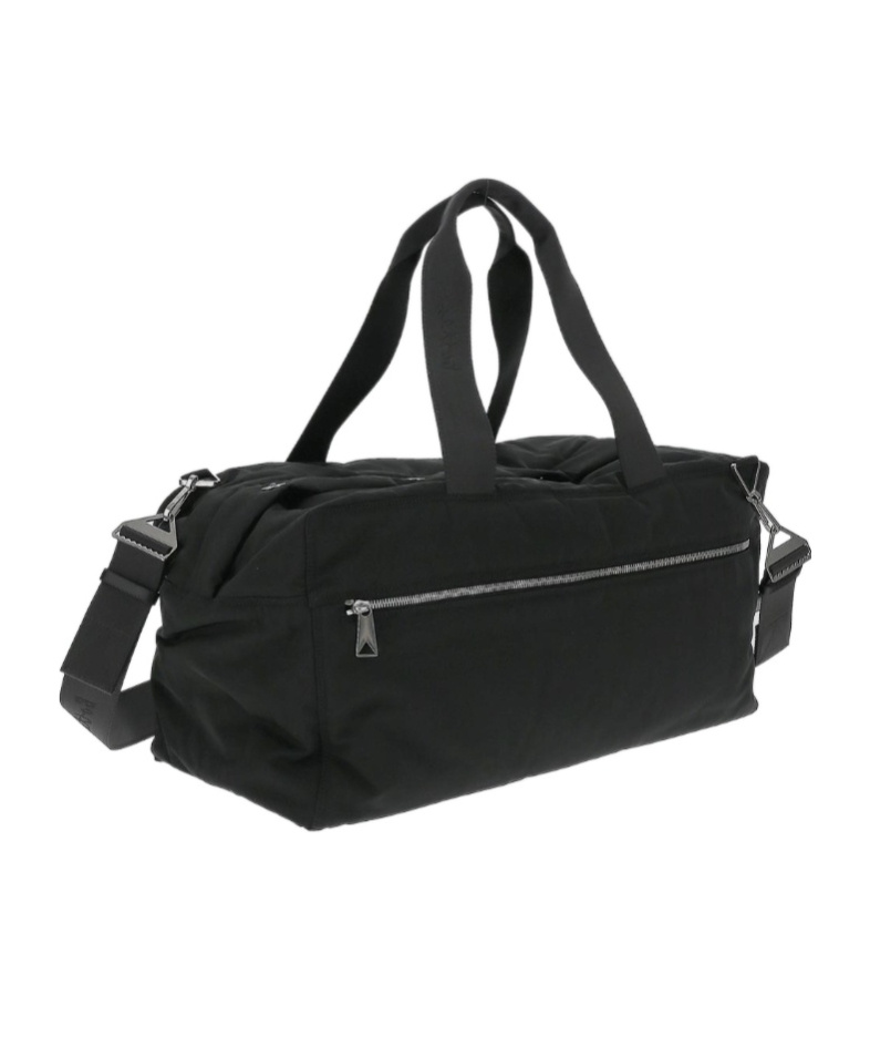 Bottega Veneta Logo Travel Bag In Black