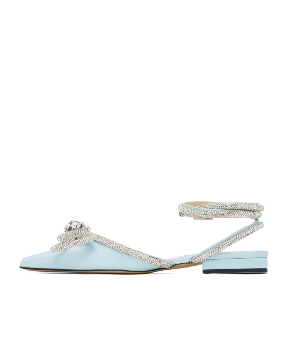 Mach&mach Double Bow Ballet Shoes In Multicolor