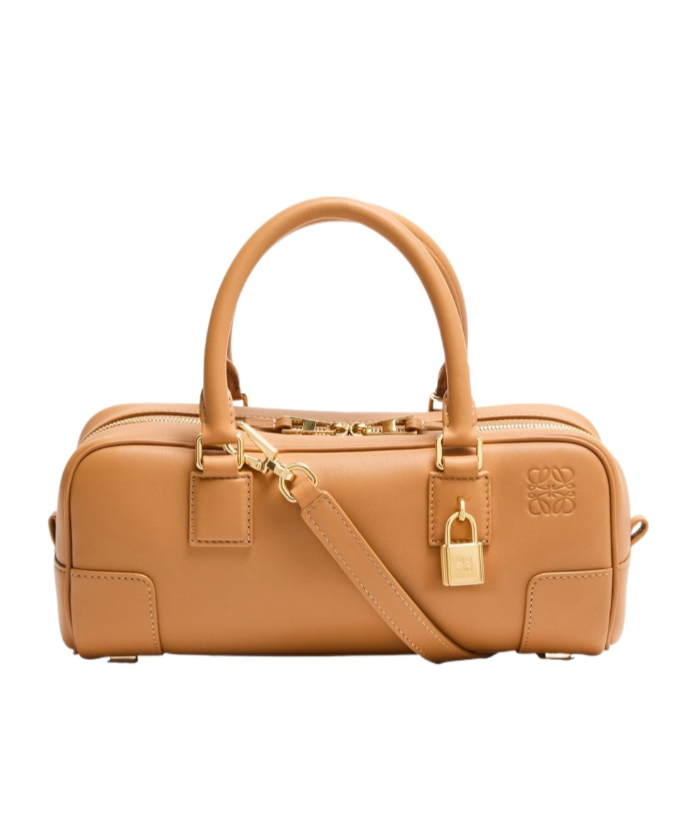 Loewe Amazona 23 Cropped Bag In Nappa Calfskin In Brown