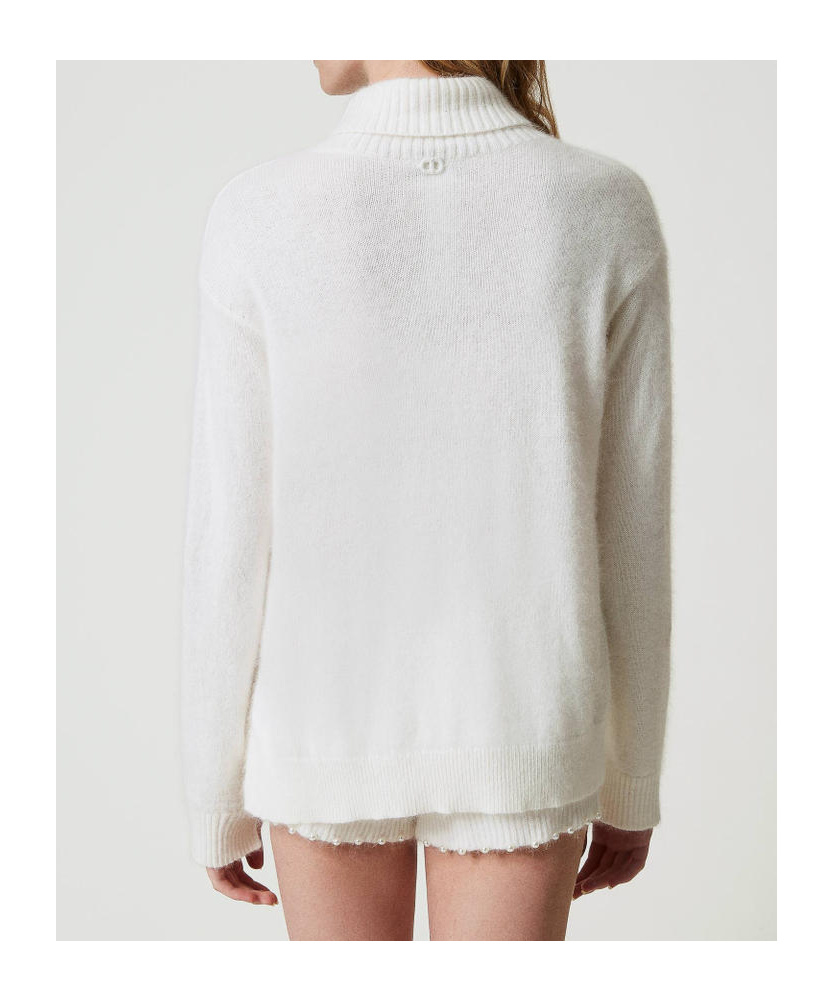TWINSET TWINSET ROLL-NECK KNITTED JUMPER