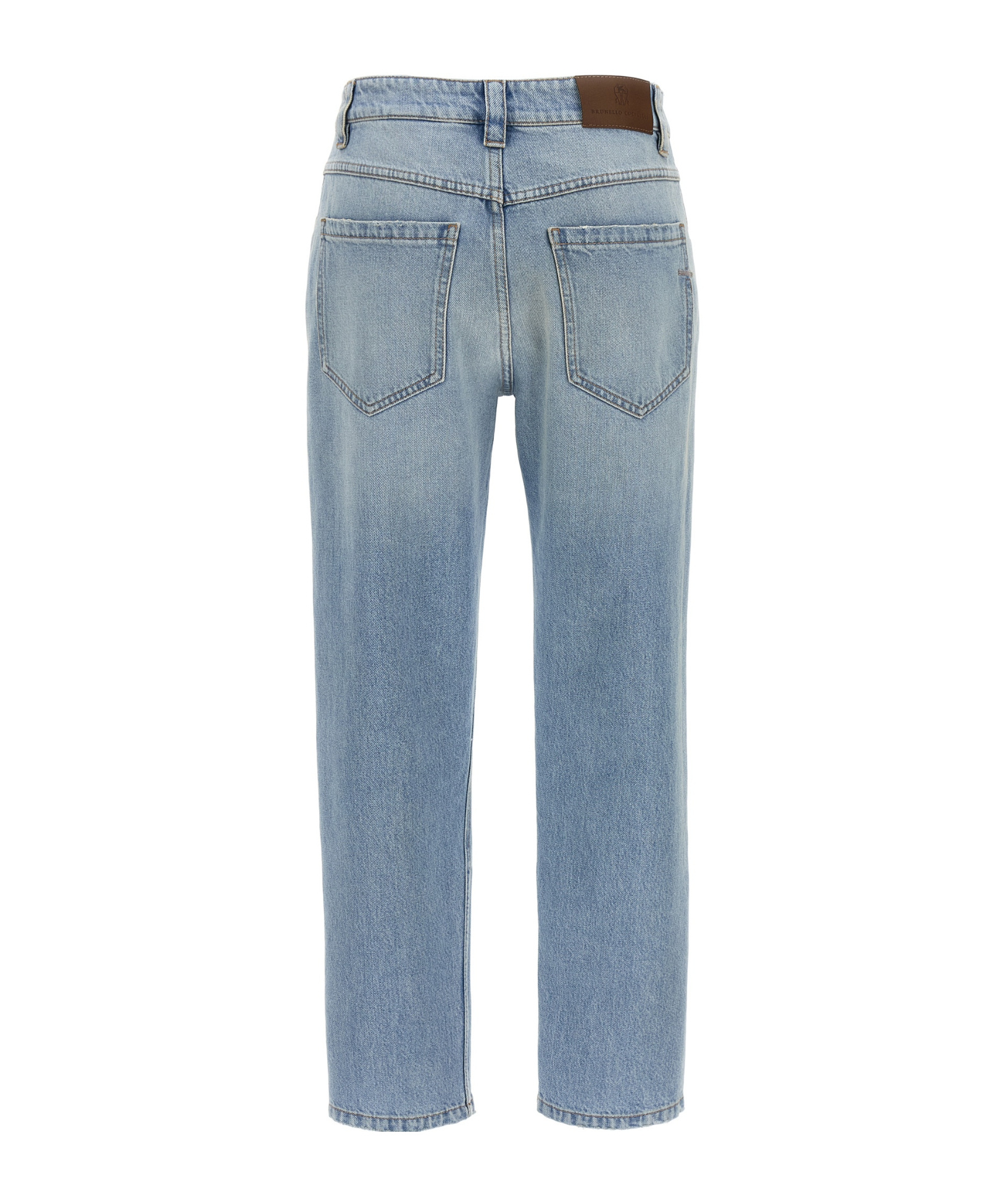 Brunello Cucinelli Straight Leg Jeans Light Blue In Blue