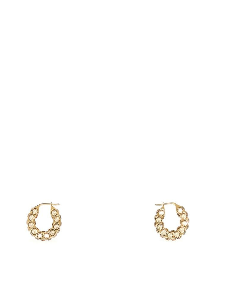 Amina Muaddi Little Jaheel Earrings In Yellow