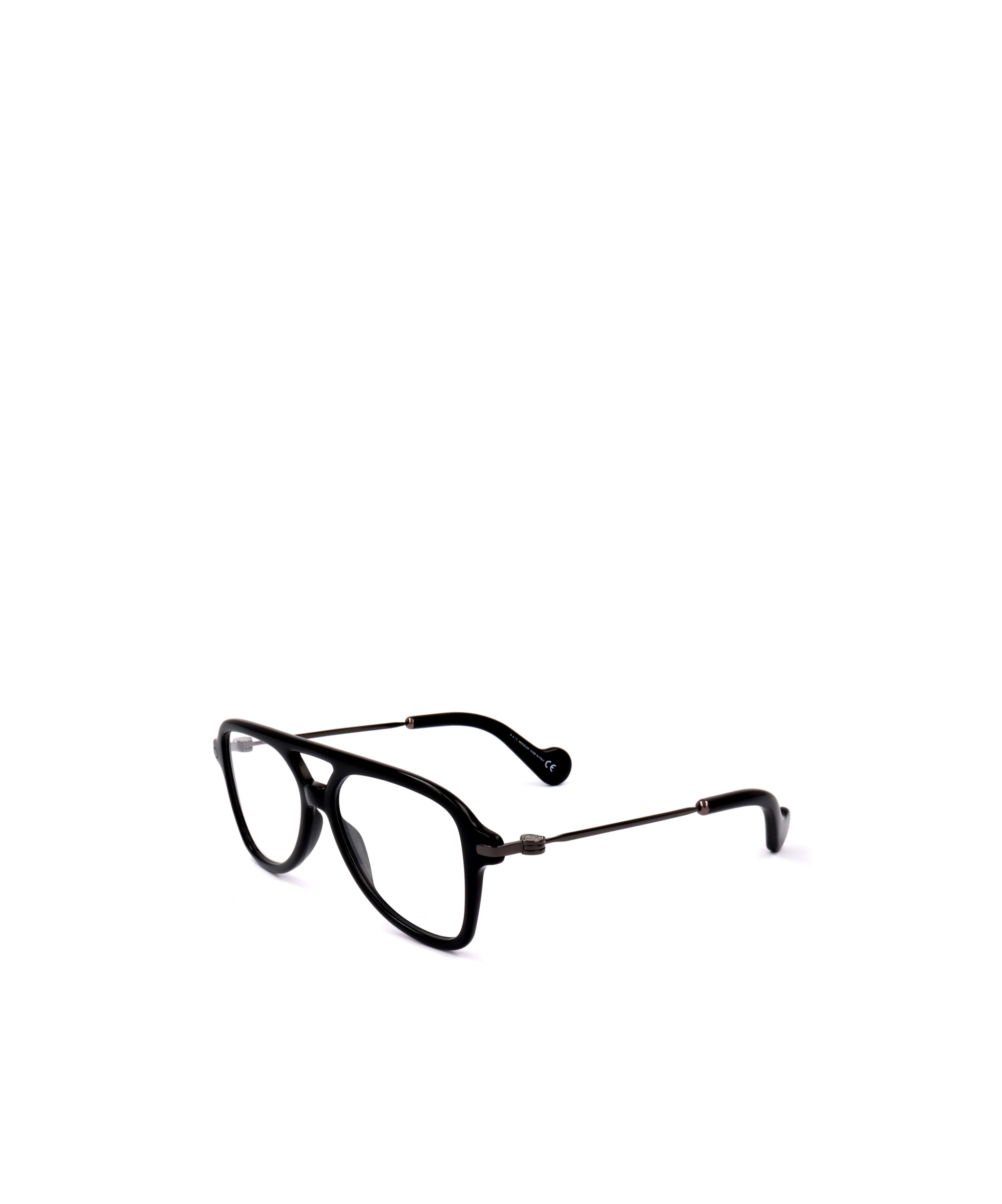 Moncler Pilot-frame Open-bridge Glasses In Black