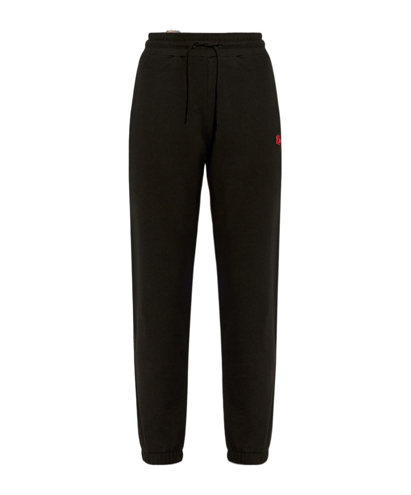 Kenzo Boke Cotton Track Pants In Black
