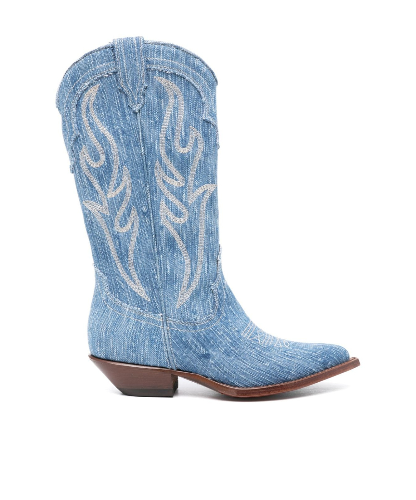 Sonora Denim Santa Fe Boots In Blue