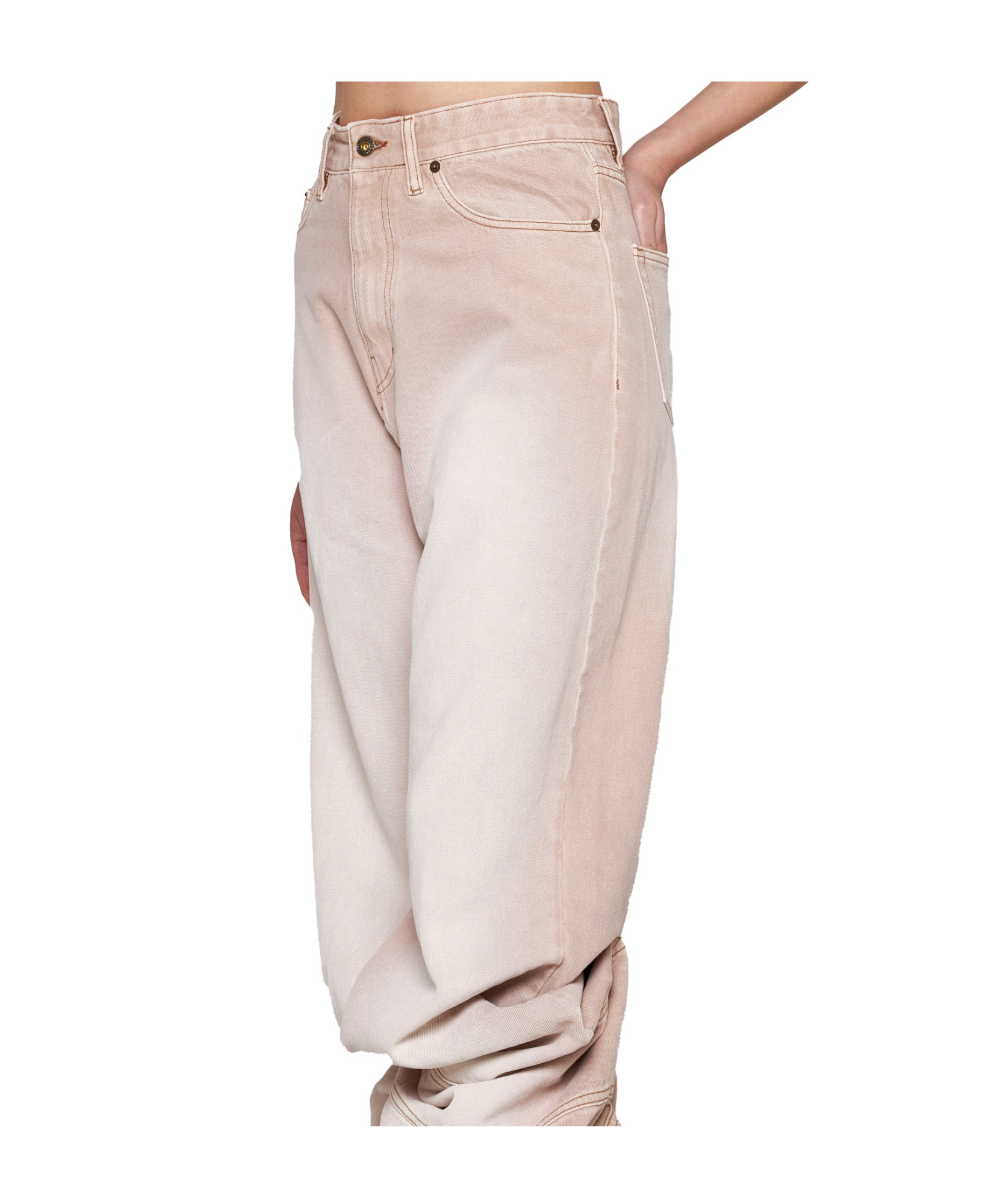 Y/project Jeans In Pink