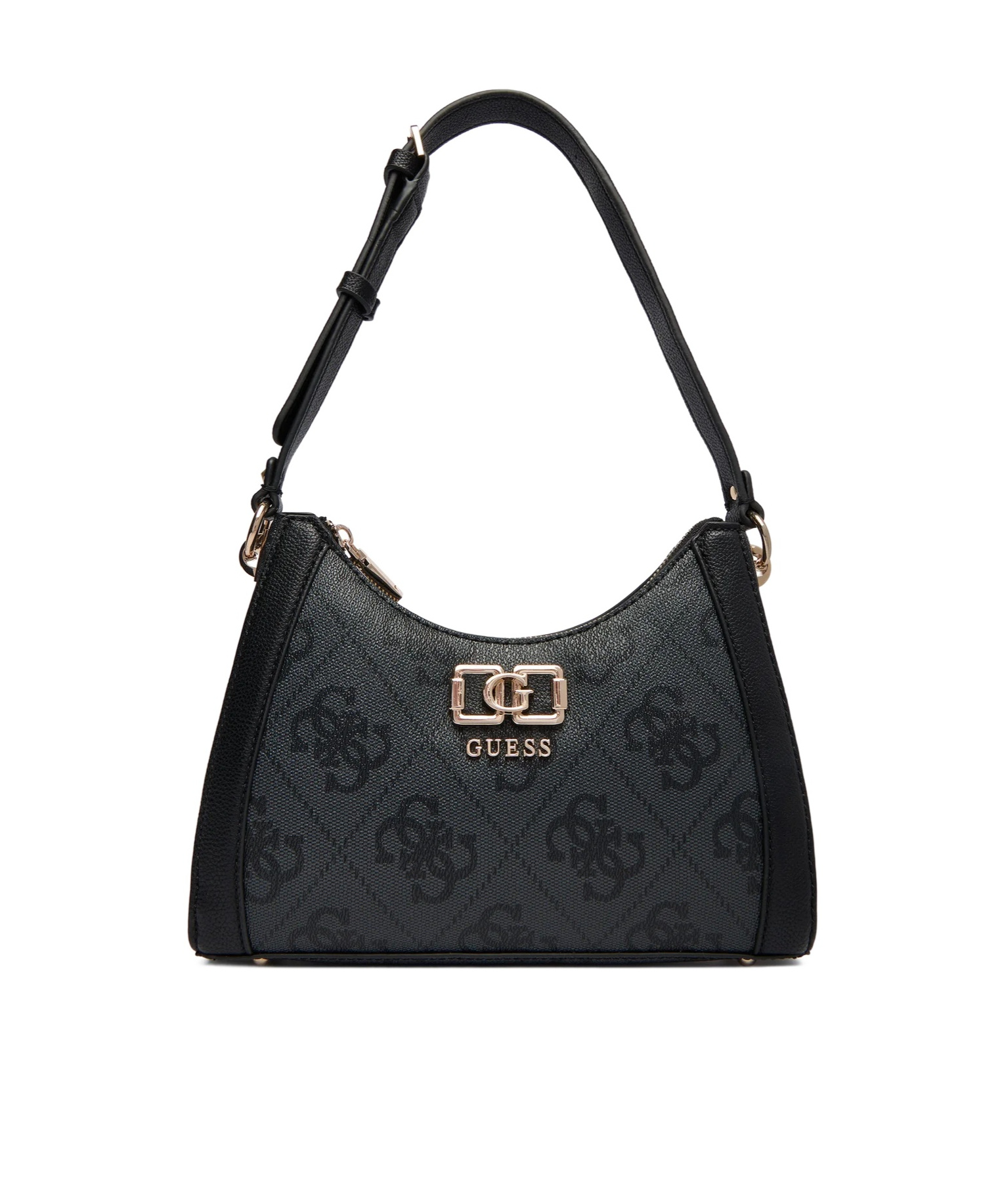 Guess Karnilla Logo Shoulder Bag In Black