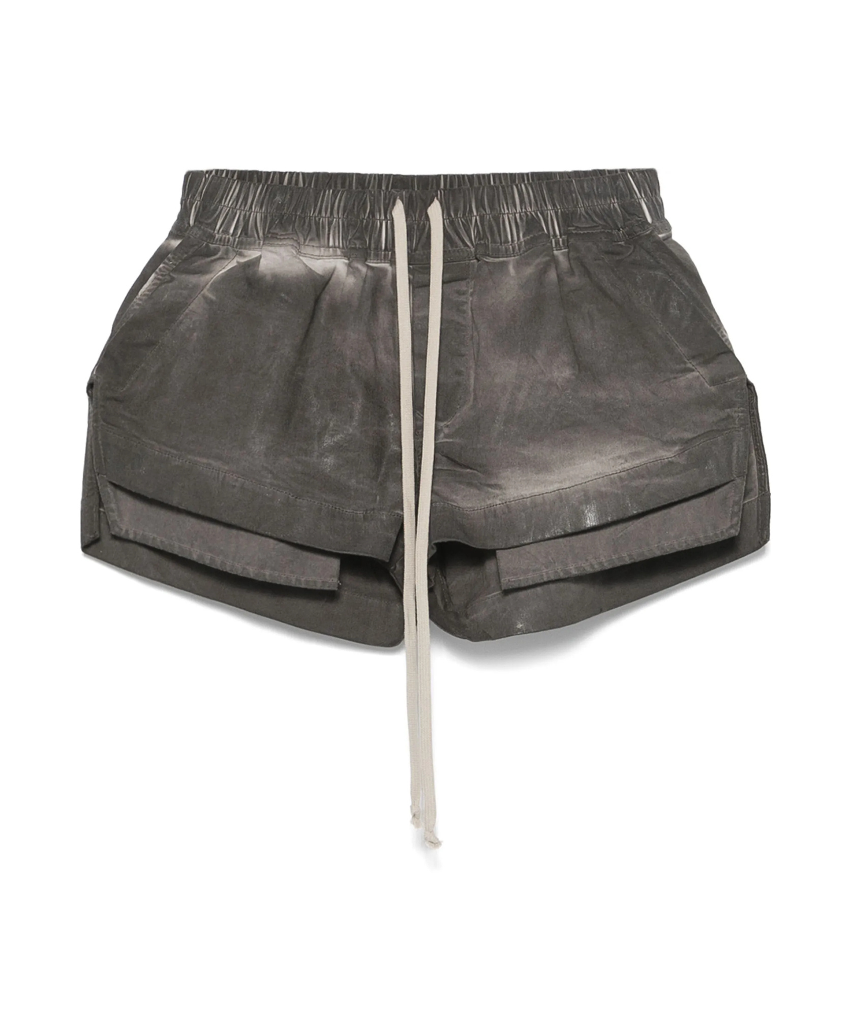 Rick Owens Drkshdw "fog" Denim Shorts In Black