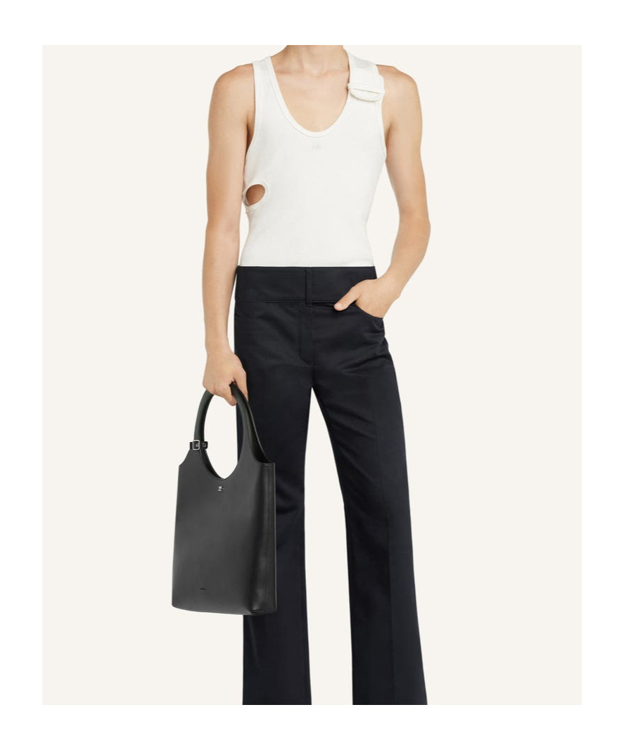 Courrèges 90's Cut-out Top In White