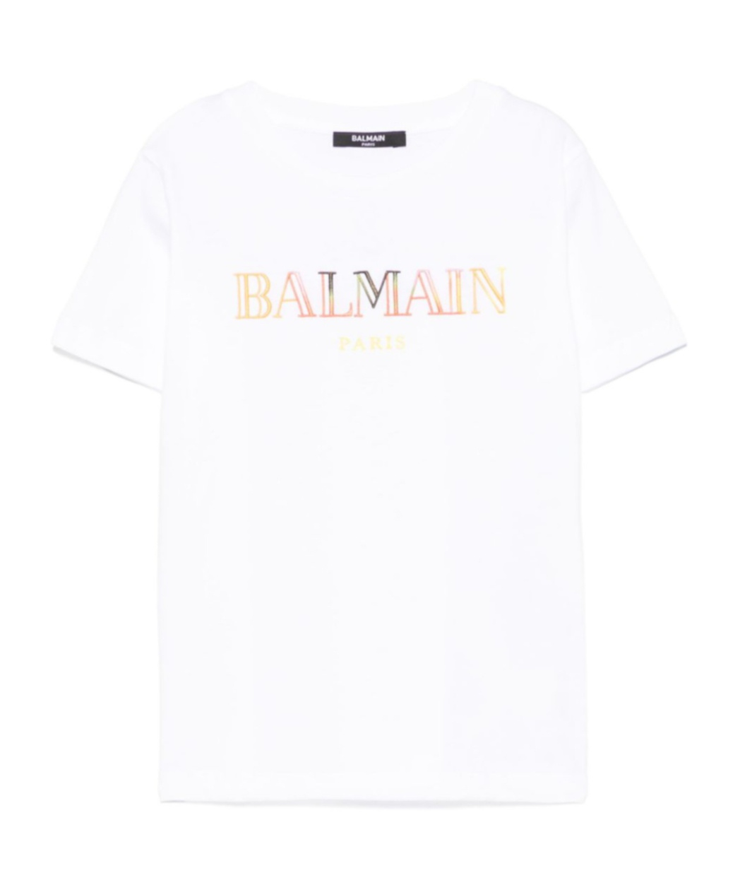 Balmain Logo-embroidered T-shirt In White