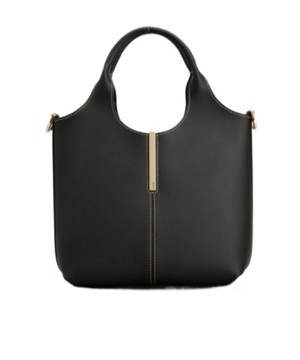 Tod's Double Handle Shoulder Bag In Black