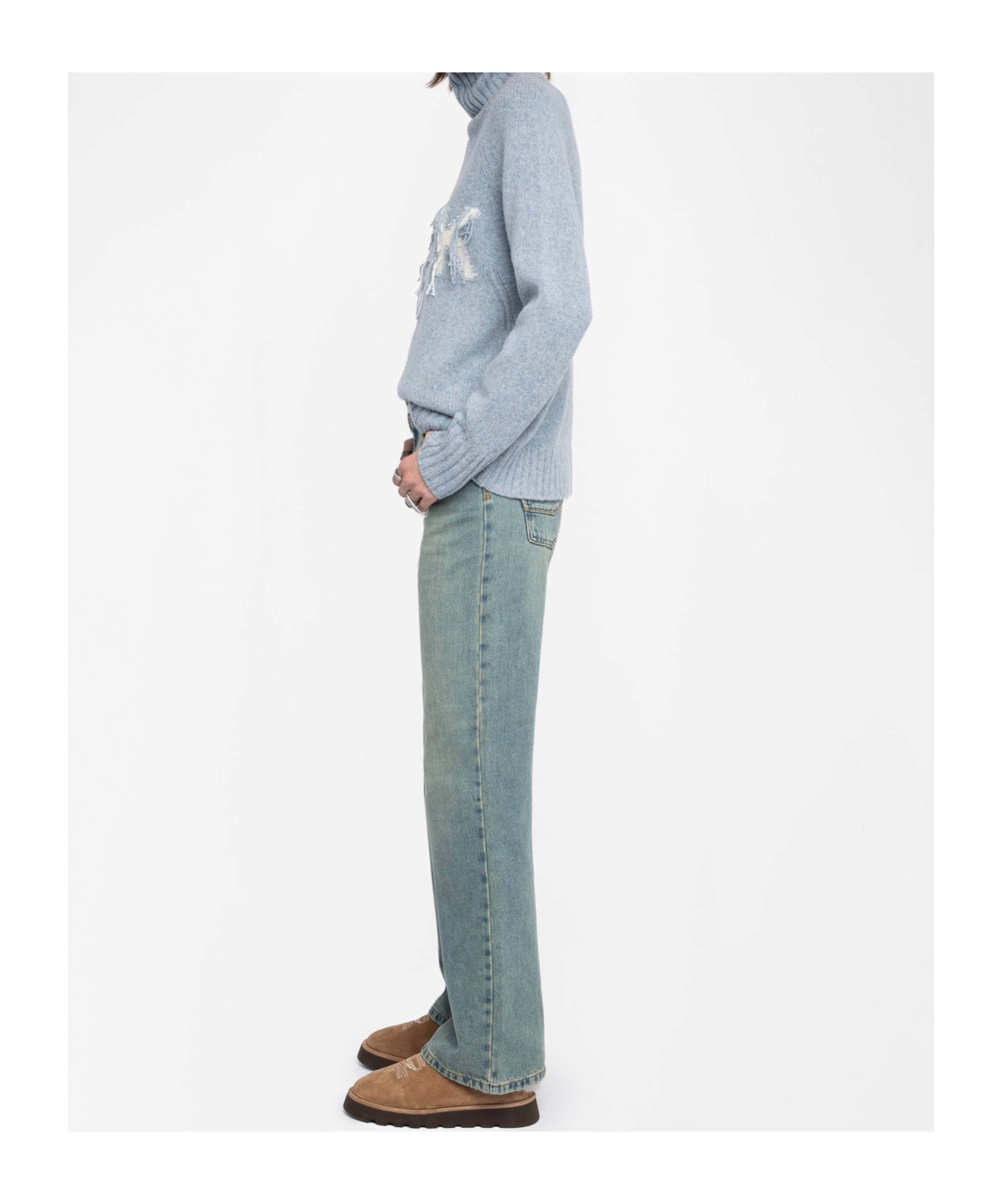 Zadig & Voltaire Jeans With Belt Loops In Blue