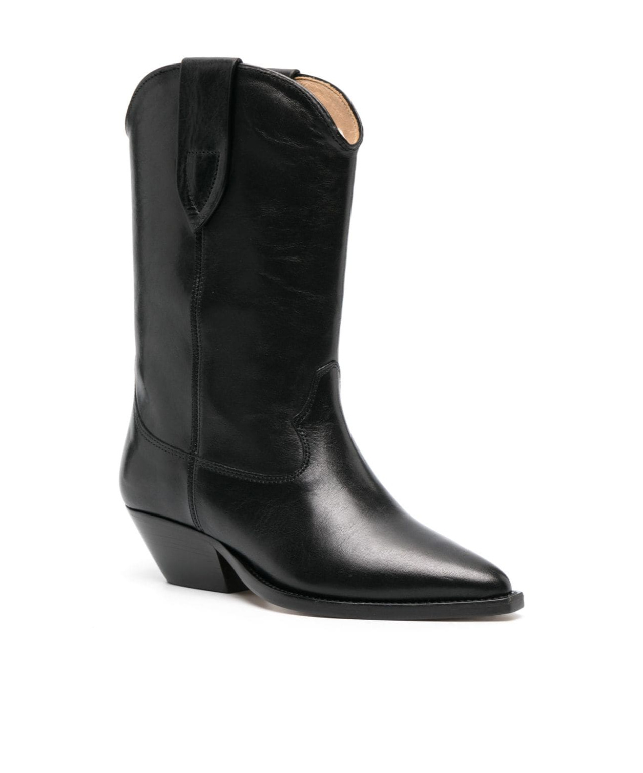 Isabel Marant Thick Heel Booties In Black