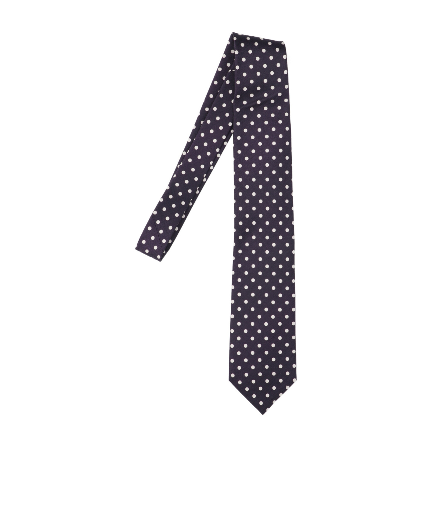 Tom Ford Dotted Pointed Tip Ties In Blue