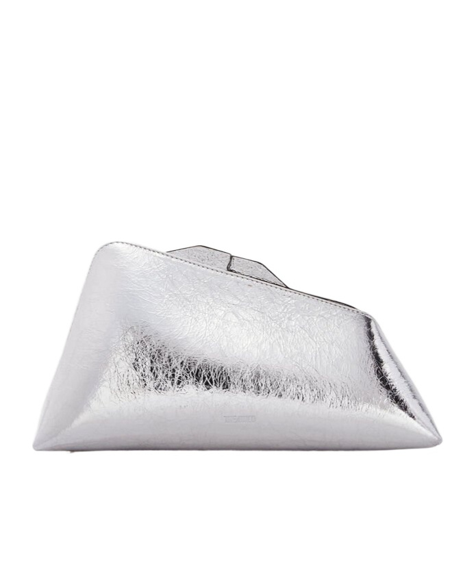 Attico Geometric Clutch In White