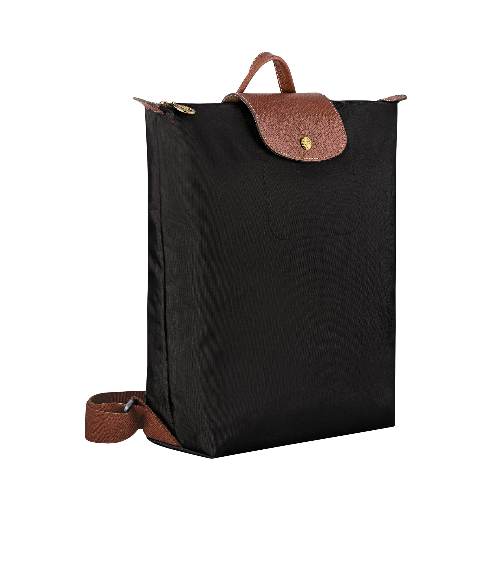 Longchamp M Le Pliage Original Black Backpack In Black