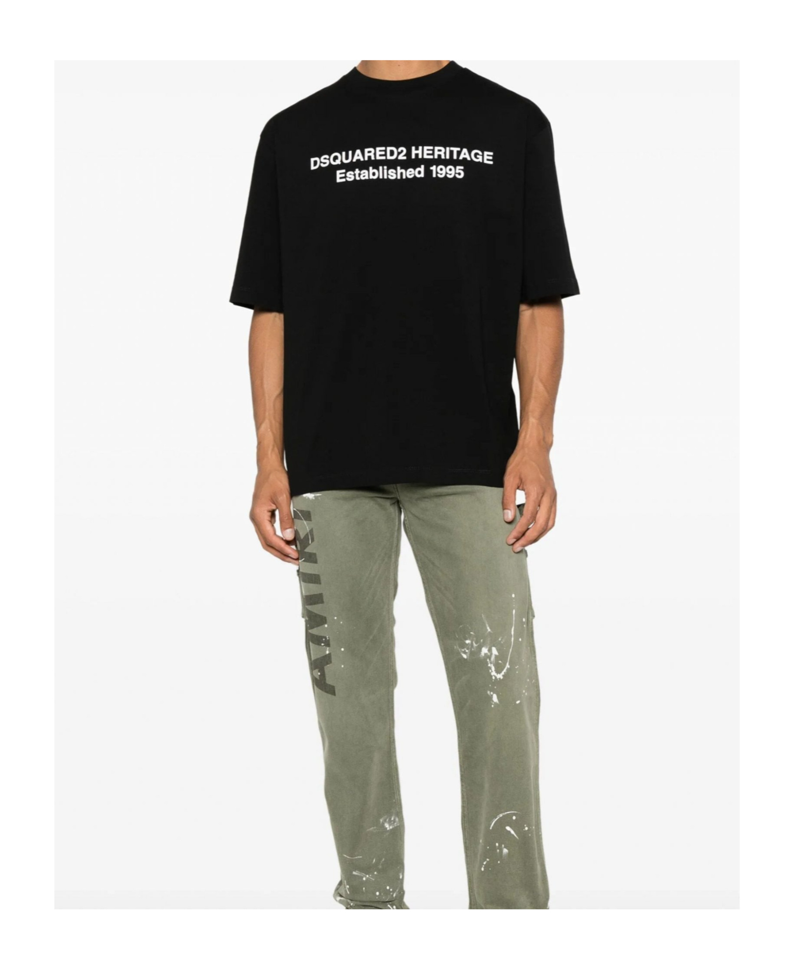 Dsquared2 Short-sleeved T-shirt In Black