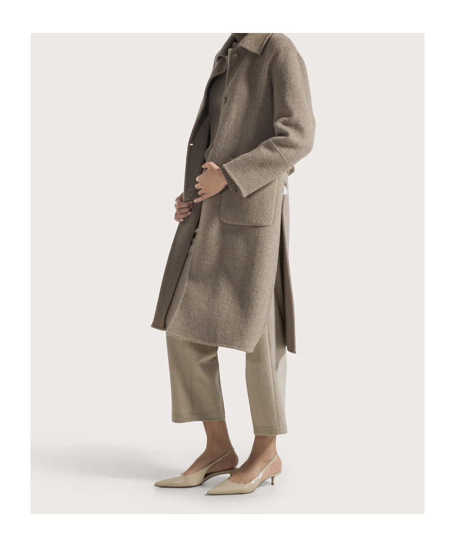 Seventy Straight-line Coat In Green