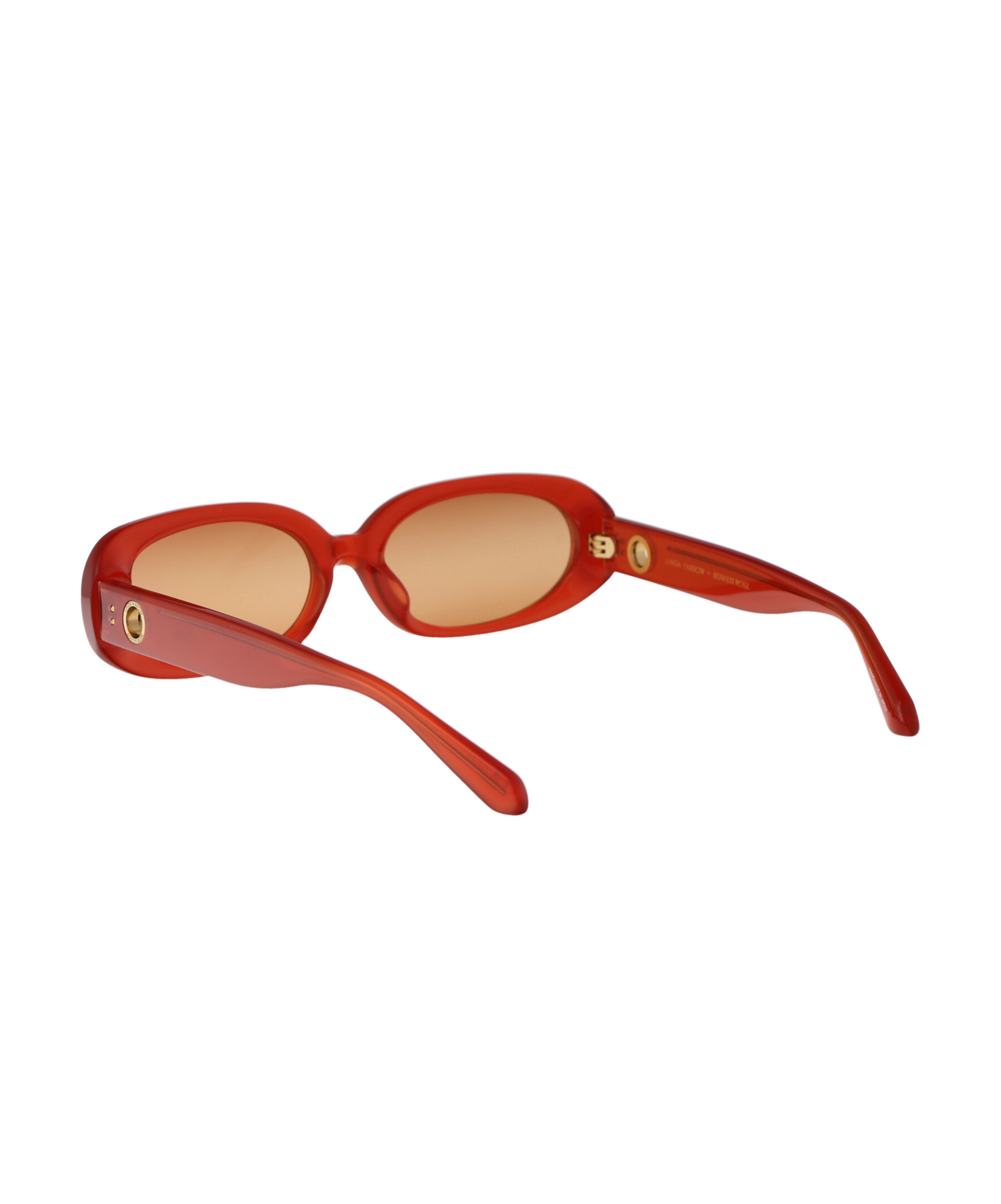 Linda Farrow Cara Oval-frame Tinted Sunglasses