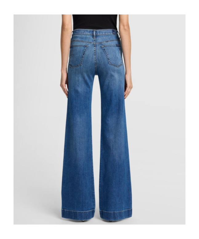 7 For All Mankind Belt-loop Jeans In Blue