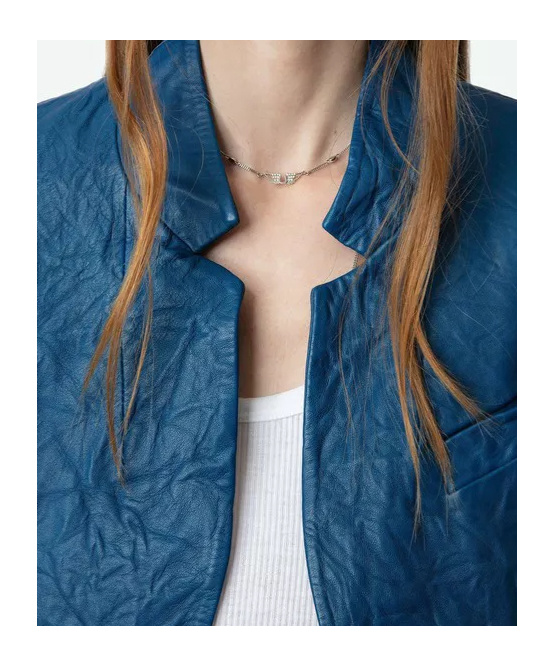 Zadig & Voltaire Long-sleeved Leather Jacket