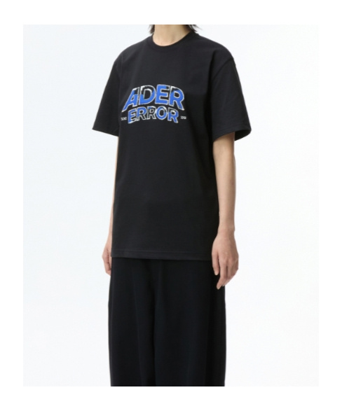 Ader Error Black T Shirts In Black