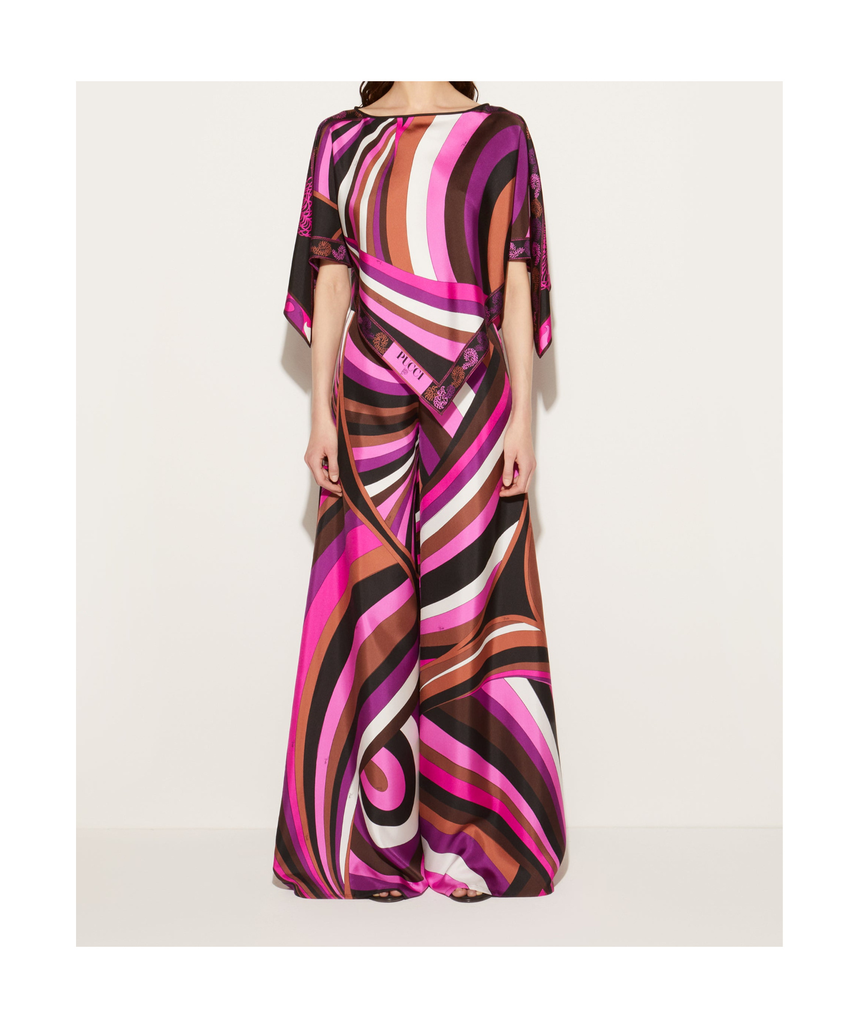 EMILIO PUCCI IRIDE-PRINT SILK TROUSERS